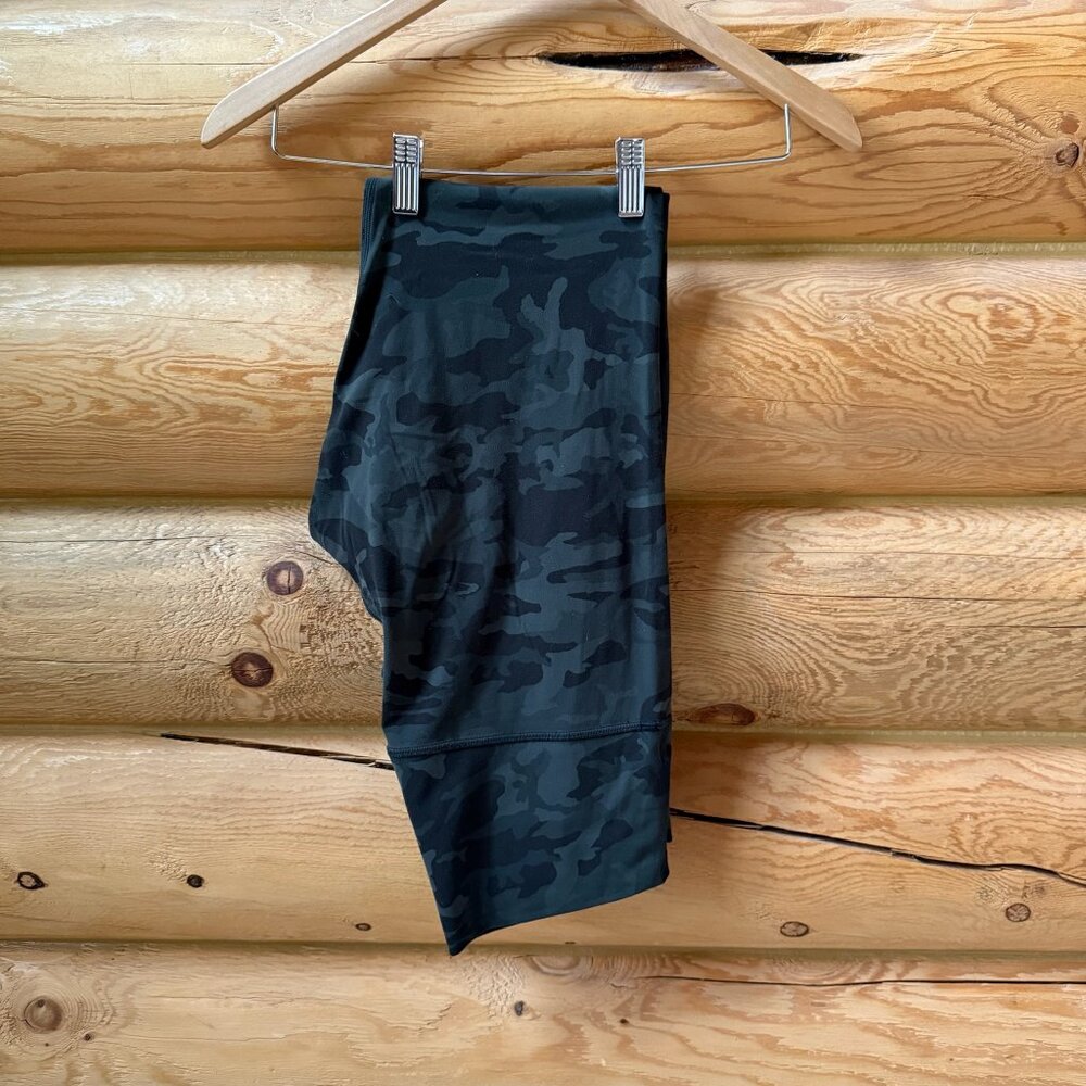 Lululemon Align Pant Full Length 28" Incognito Camo Multi Gator Green Size 12